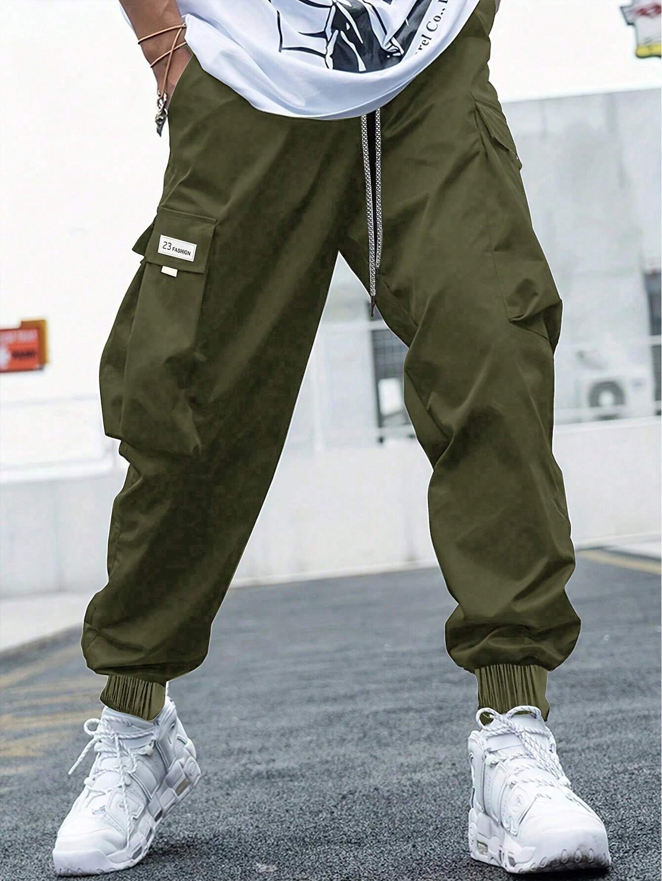 MENS OVERSIZED CARGO PANTS. Baggy cargo joggers