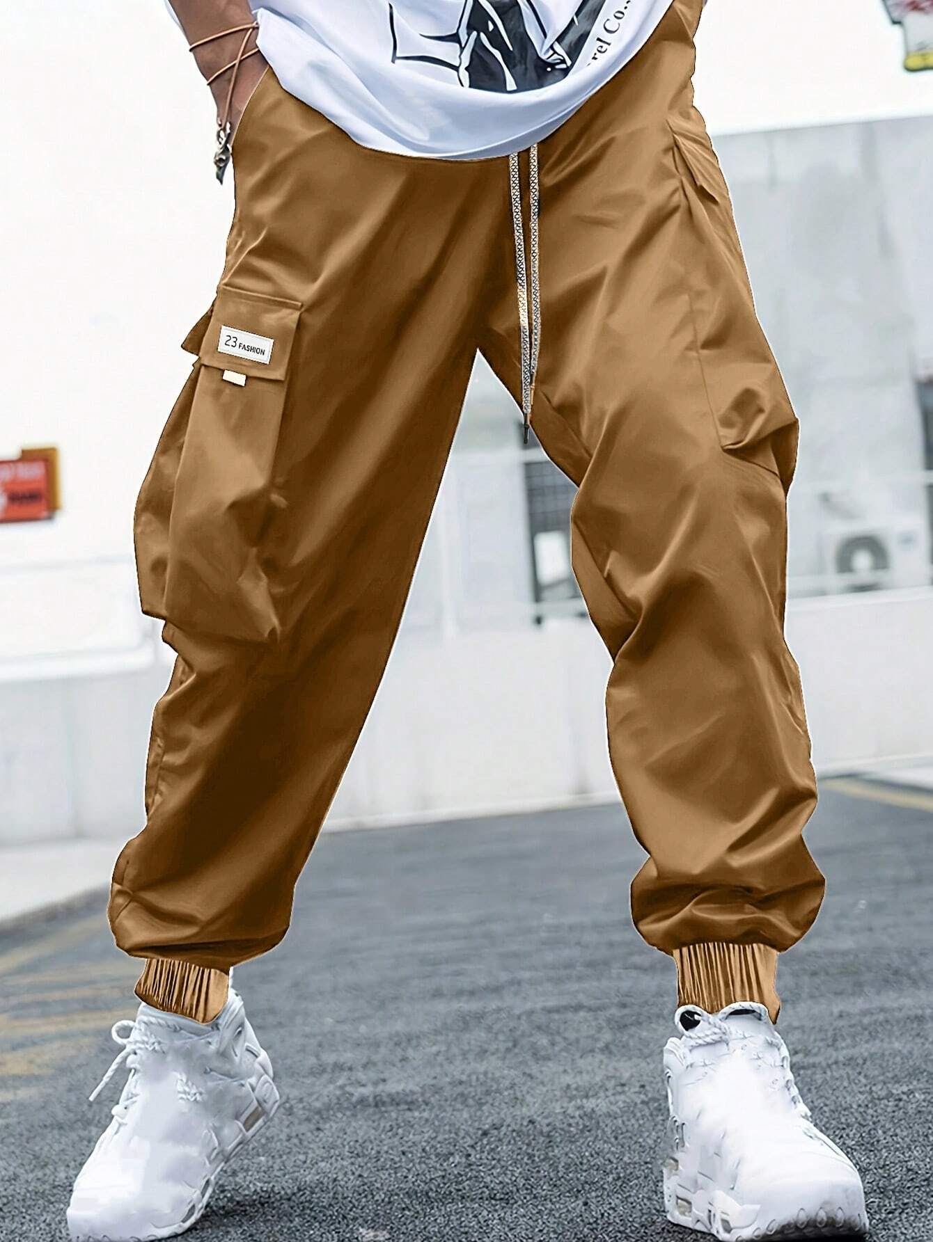 MENS OVERSIZED CARGO PANTS. Baggy cargo joggers